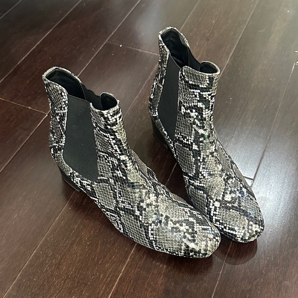 Snakeskin ASOS Pattern Ankle Boots
